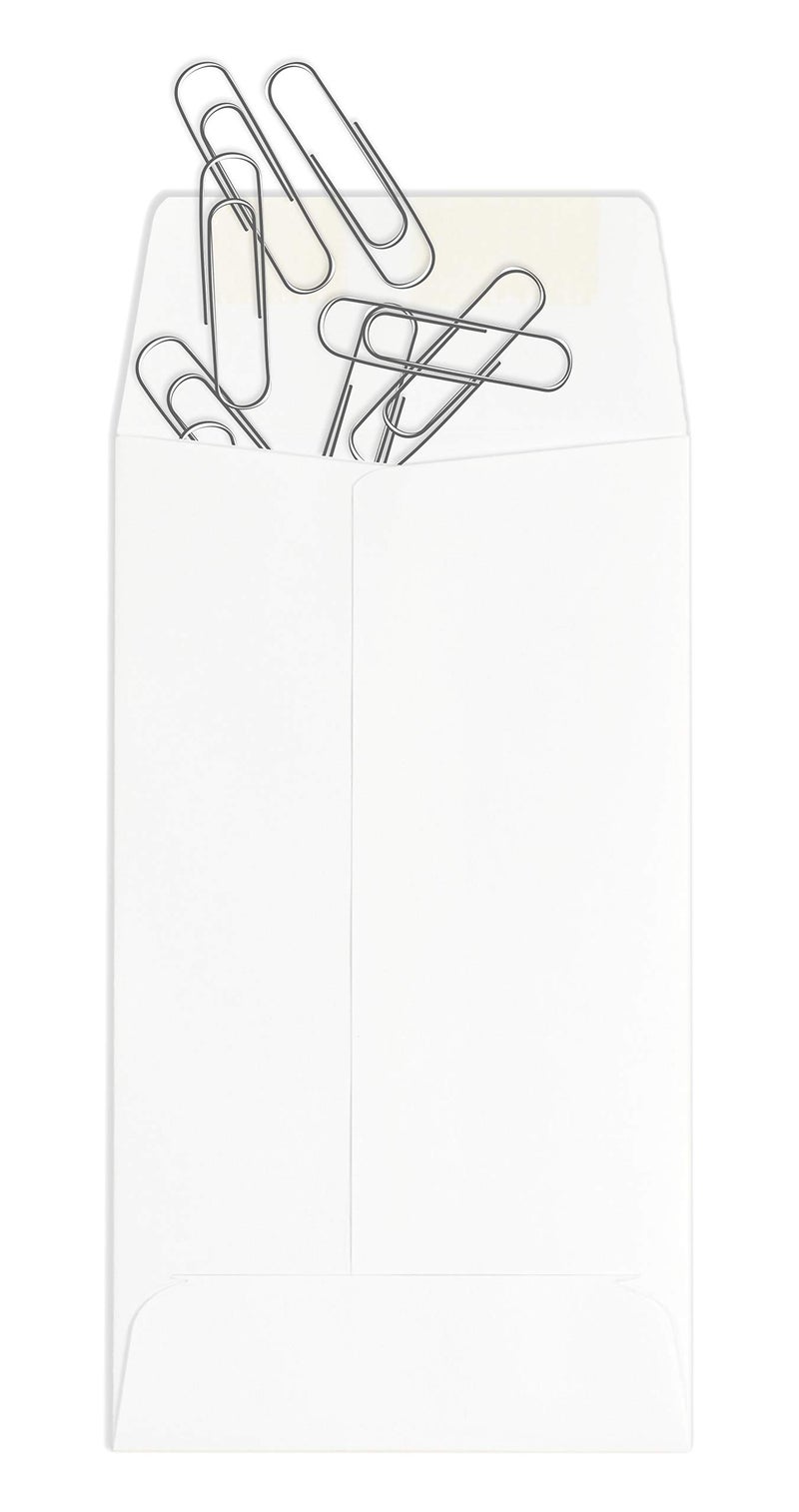 GUARDIAN 500 Guardian #5-1/2 Paper Coin Envelopes - Blank Small Envelopes for Coins, Receipts, Stamps, Small Parts Storage, & More â€“ 3-1/8â€ x 5-1/2â€ Cash Envelopes â€“ Gummed Flap Gift Card Holder Envelopes - Image 3